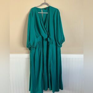 Torrid, aqua blue dress, size 4